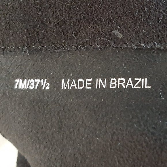 Lucky Brand, LK-Calypso, Black Oiled Suede Boots, size 7M New - Picture 6 of 10